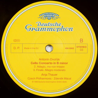 Anja Thauer, Antonín Dvořák, The Czech Philharmonic Orchestra, Zdeněk Mácal : Cello Concerto (LP, RE)
