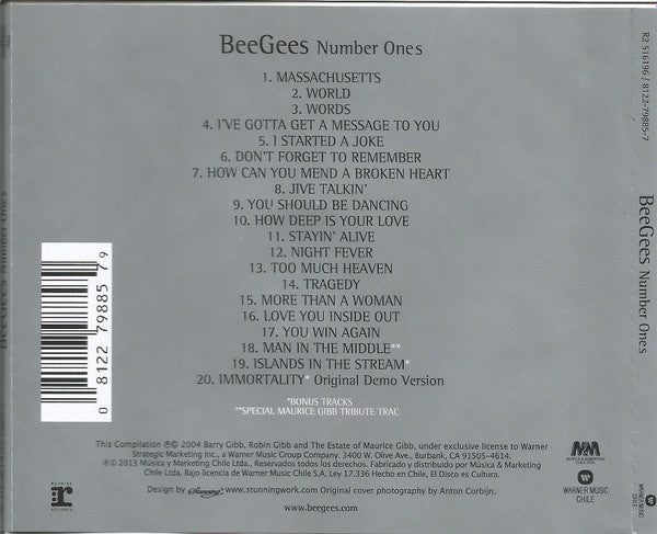 Bee Gees : Number Ones (CD, Comp, RE)