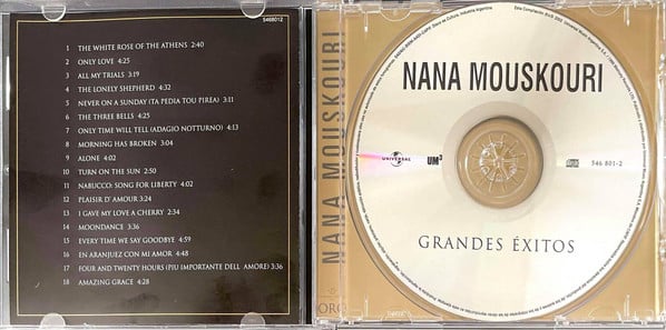 Nana Mouskouri : Oro - Grandes Exitos (CD, Comp, RP)
