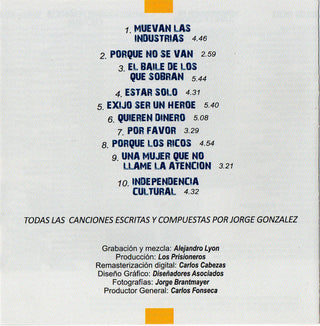 Los Prisioneros : Pateando Piedras (CD, Album, RE)