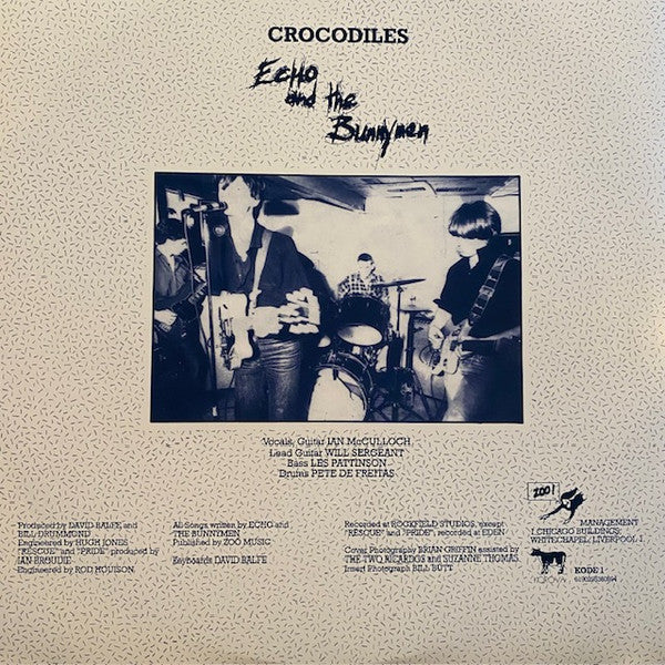 Echo & The Bunnymen : Crocodiles (LP, Album, RE, RM, 180)