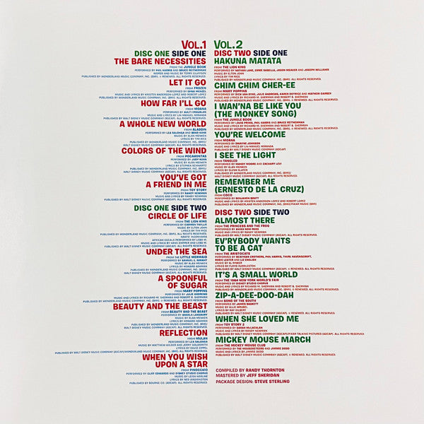 Various : Disney Ultimate Hits Vol.1 & 2 (LP, Blu + LP, Gre + Comp, Ltd)