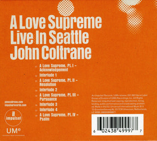 John Coltrane : A Love Supreme: Live In Seattle (CD, Album)