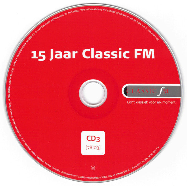 Various : 15 Jaar Classic FM (3xCD, Comp)