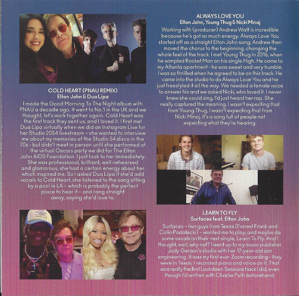 Elton John : The Lockdown Sessions (CD, Album, Wal)