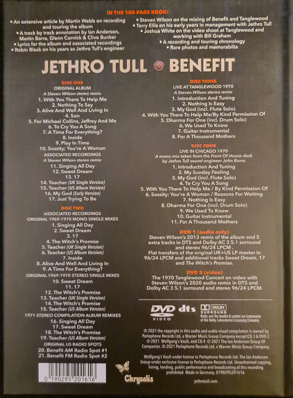 Jethro Tull : Benefit (The 50th Anniversary Enhanced Edition) (CD, Album, RE + CD, Comp, Mono + CD + CD, Mono + D)