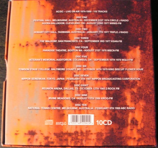 AC/DC : High Voltage ∙ Rock N Roll 1974 - 1988 (10xCD, Unofficial + Box, Unofficial)