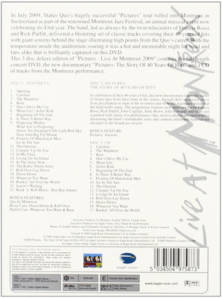 Status Quo : Pictures: Live At Montreux 2009 (2xDVD-V, Multichannel, PAL + CD, Album + Dlx, Fol)