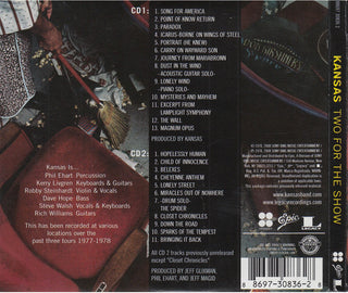 Kansas (2) : Two For The Show (2xCD, Album, RE)