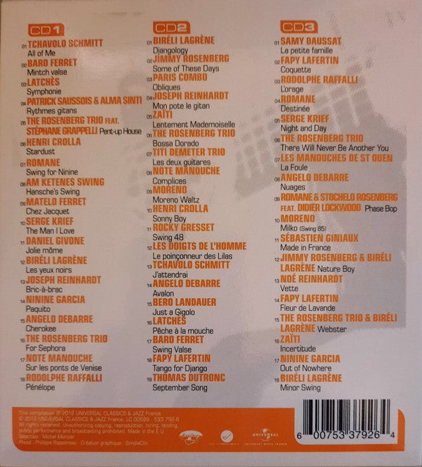 Various : Jazz Manouche (Tous Les Plus Grands Succes) (3xCD)