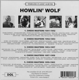 Howlin' Wolf : Chess Masters 1951-1963 (CD, Album, RE + CD, Album, RE + CD, Album, RE + CD)
