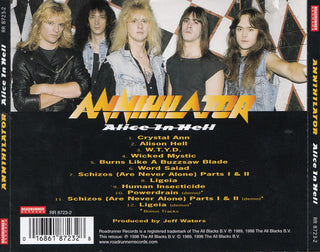 Annihilator (2) : Alice In Hell (CD, Album, RE, RM, RP, Arv)