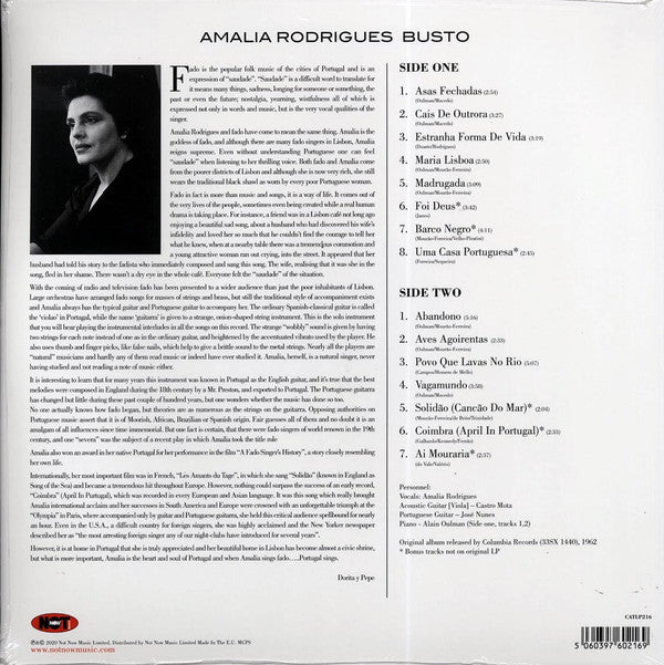 Amália Rodrigues : Busto (LP, Album, RE)