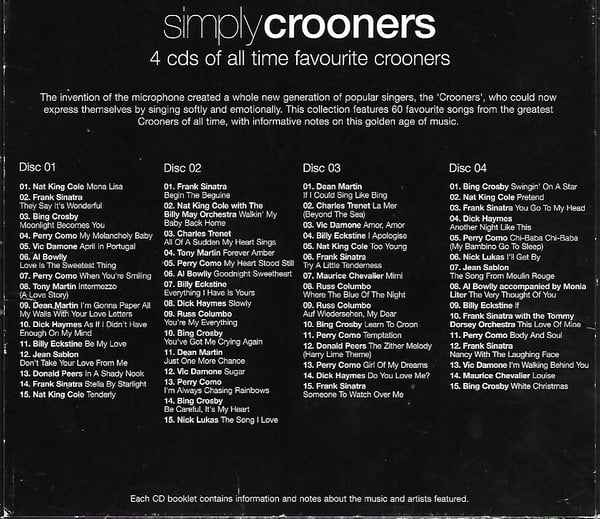 Various : Simply Crooners (4xCD, Comp, Box)