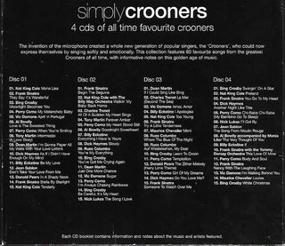 Various : Simply Crooners (4xCD, Comp, Box)