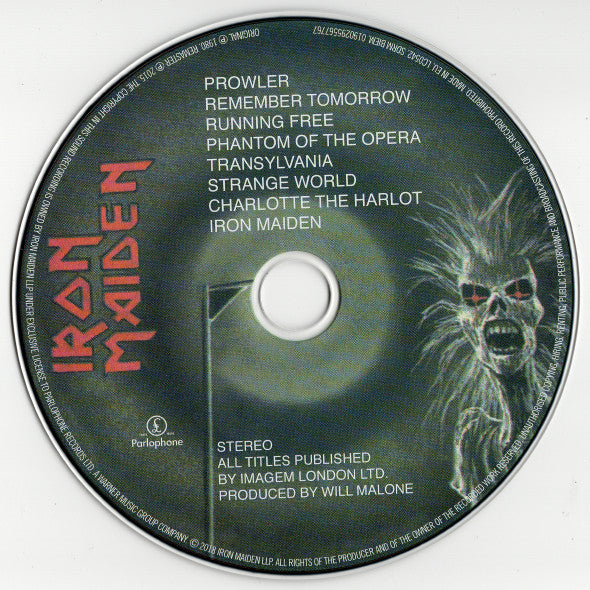 Iron Maiden : Iron Maiden (CD, Album, RE, RM, Dig)