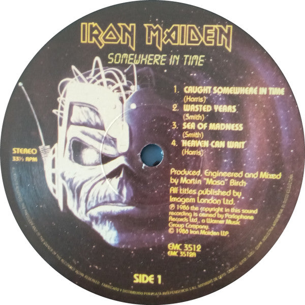 Iron Maiden : Somewhere In Time (LP, Album, RE, RM, 180)