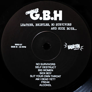 G.B.H. : Leather, Bristles, No Survivors And Sick Boys... (LP, Comp, RE)