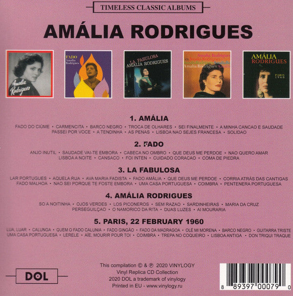 Amália Rodrigues : Timeless Classic Albums (5xCD, Comp, Cof)