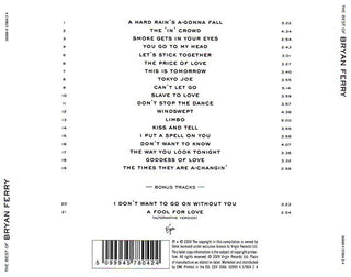 Bryan Ferry : The Best Of Bryan Ferry (CD, Comp, RE)