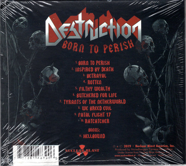 Destruction : Born To Perish (CD, Album, Dig)