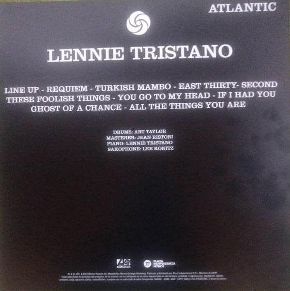 Lennie Tristano : Lennie Tristano (LP, Album, RE)