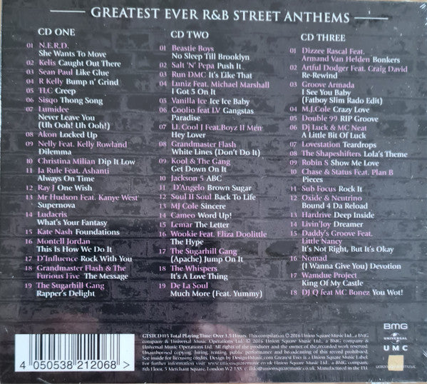 Various : Greatest Ever! R&B Street Anthems (3xCD, Comp)