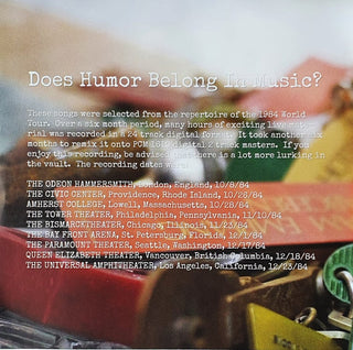 Frank Zappa : Does Humor Belong In Music? (CD, Album, RE, RM, Arv)
