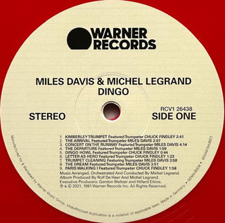 Miles Davis & Michel Legrand : Dingo (LP, Album, Ltd, RE, Red)