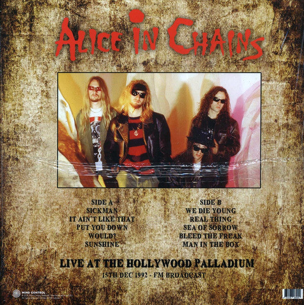 Alice In Chains : Live At The Hollywood Palladium (15th Dec 1992 FM Broadcast) (LP, Ltd, Unofficial)