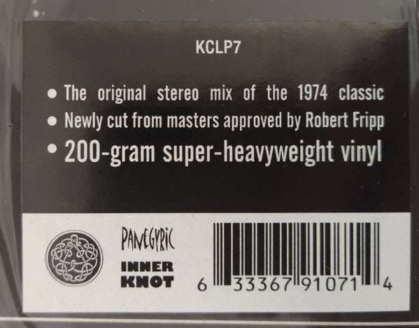 King Crimson : Red (LP, Album, RE, RP, 200)