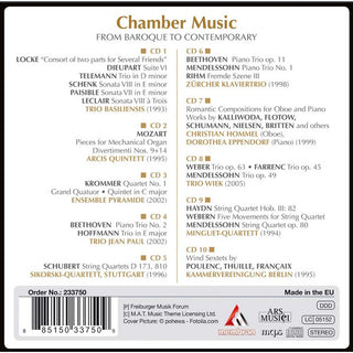 Various : 	 Chamber Music: From Baroque To Contemporary (10xCD)
