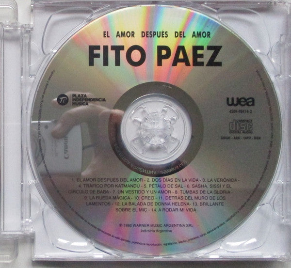 Fito Páez : El Amor Despues Del Amor (CD, Album, RE, Sup)