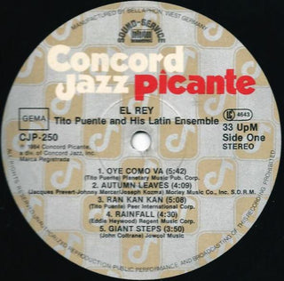Tito Puente & His Latin Ensemble : El Rey (LP, Album)