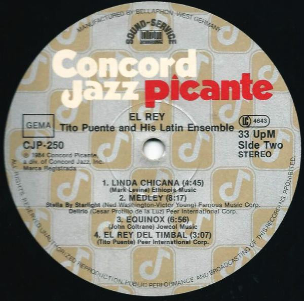 Tito Puente & His Latin Ensemble : El Rey (LP, Album)