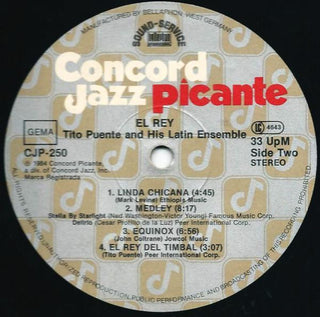 Tito Puente & His Latin Ensemble : El Rey (LP, Album)