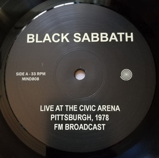 Black Sabbath : Live At The Civic Arena, Pittsburgh 1978 FM Broadcast (LP, Ltd, Unofficial)