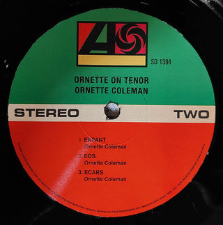 Ornette Coleman : Ornette On Tenor (LP, Album, RE)