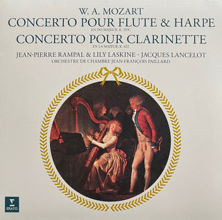 Wolfgang Amadeus Mozart - Jean-Pierre Rampal & Lily Laskine, Jacques Lancelot, Orchestre De Chambre Jean-François Paillard, Jean-François Paillard : Concerto Pour Flute & Harpe En Do Majeur, K. 297c, Concerto Pour Clarinette En La Majeur, K. 622 (LP, RM, 180)
