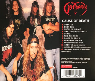 Obituary : Cause Of Death (CD, Album, RE, RM)