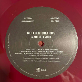 Keith Richards : Main Offender (LP, Album, RE, Red)