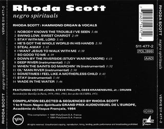 Rhoda Scott : Negro Spirituals (CD, Comp)