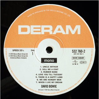 David Bowie : David Bowie (LP, Mono + LP + Album, RE, RM, 180)