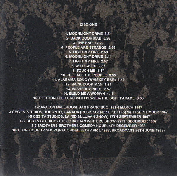 The Doors : Break On Through Live 1967-1972 (Box, Comp, Unofficial + 6xCD)