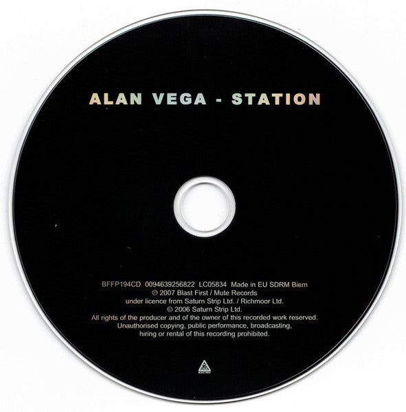 Alan Vega : Station (CD, Album, RP, Opt)