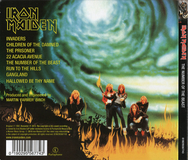 Iron Maiden : The Number Of The Beast (CD, Album, RE, RM, Dig)