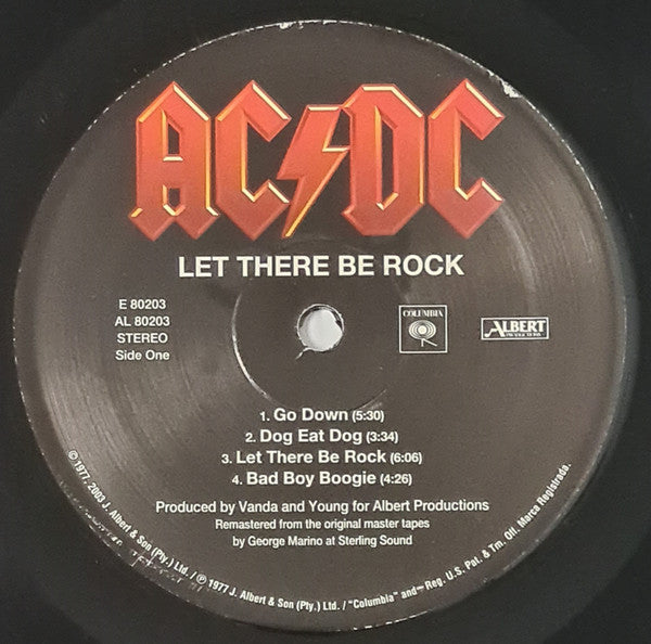 AC/DC : Let There Be Rock (LP, Album, RE, RM, Uni)
