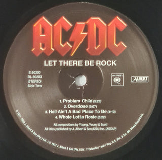 AC/DC : Let There Be Rock (LP, Album, RE, RM, Uni)