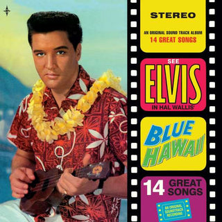 Elvis Presley : Blue Hawaii (LP, Album, RE + 7", EP, Single, RE, Yel)
