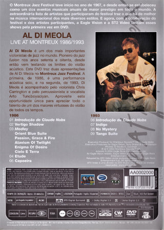 Al Di Meola : Live At Montreux 1986 / 1993 (DVD-V, RE, Multichannel, NTSC, AA)